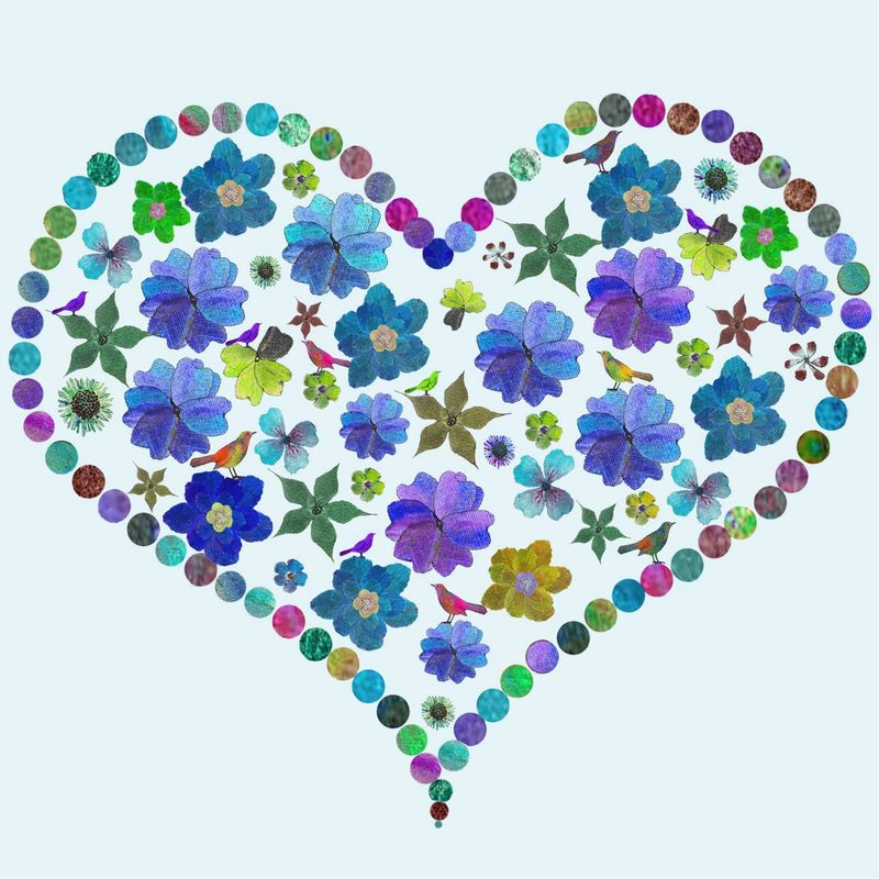 Blue Bird Heart