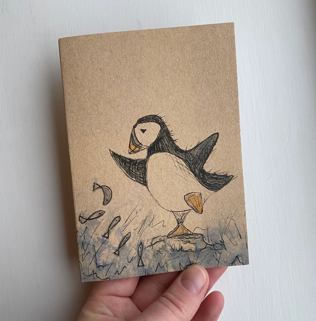 Puffin Eco Jotter - A6 plain notebook / notepad