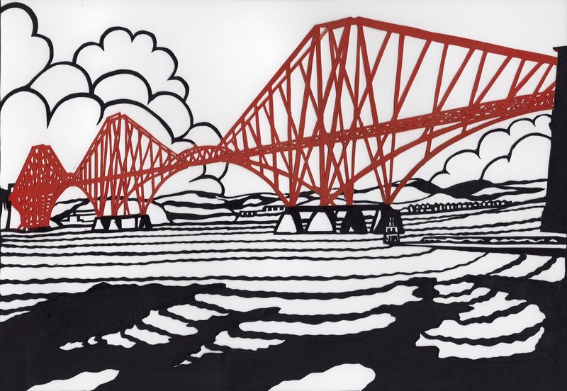 artist card by Kevin O'Neill - The Forth Bridge