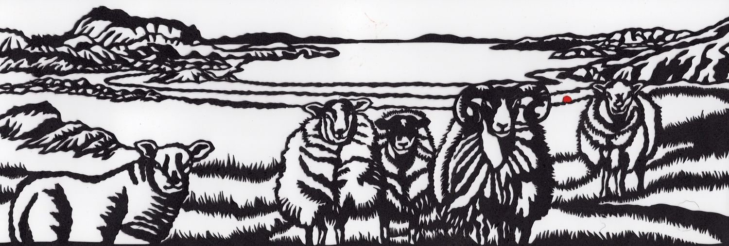 artist card by Kevin O'Neill - Fidden Sheep