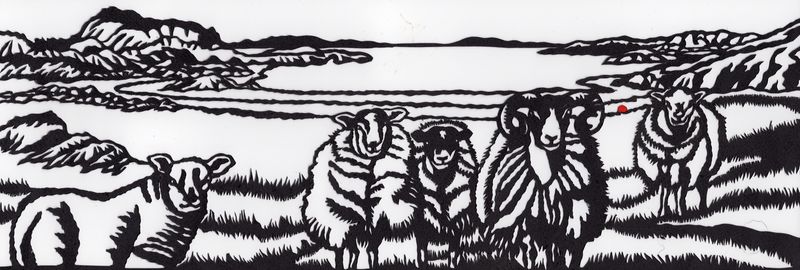 artist card by Kevin O'Neill - Fidden Sheep
