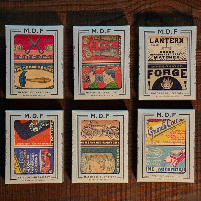 Retro Matches - Rust &amp; Shine - twin pack