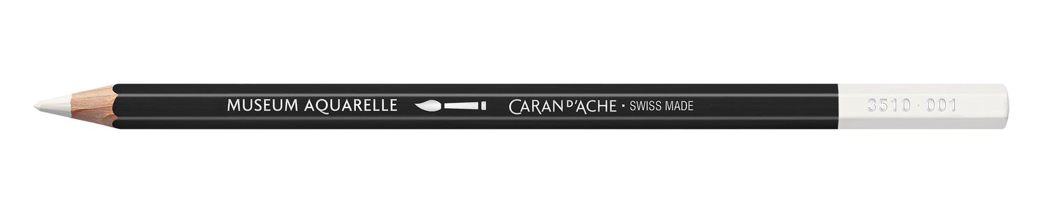 Caran D'Ache Museum Aquarelle Pencil, Colour: white 001