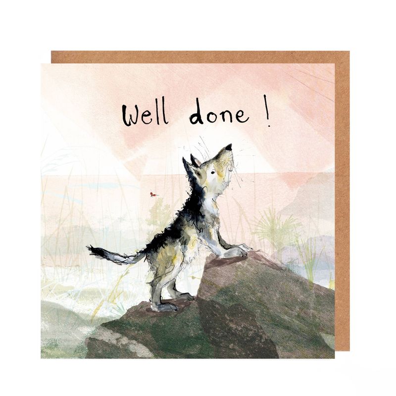 Well Done wolf card