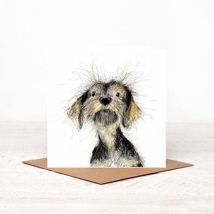 Wire Haired Dachshund Card