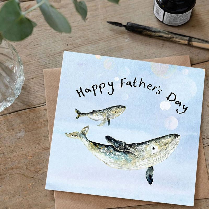 Whales Father's Day Card