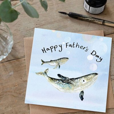 Whales Father's Day Card