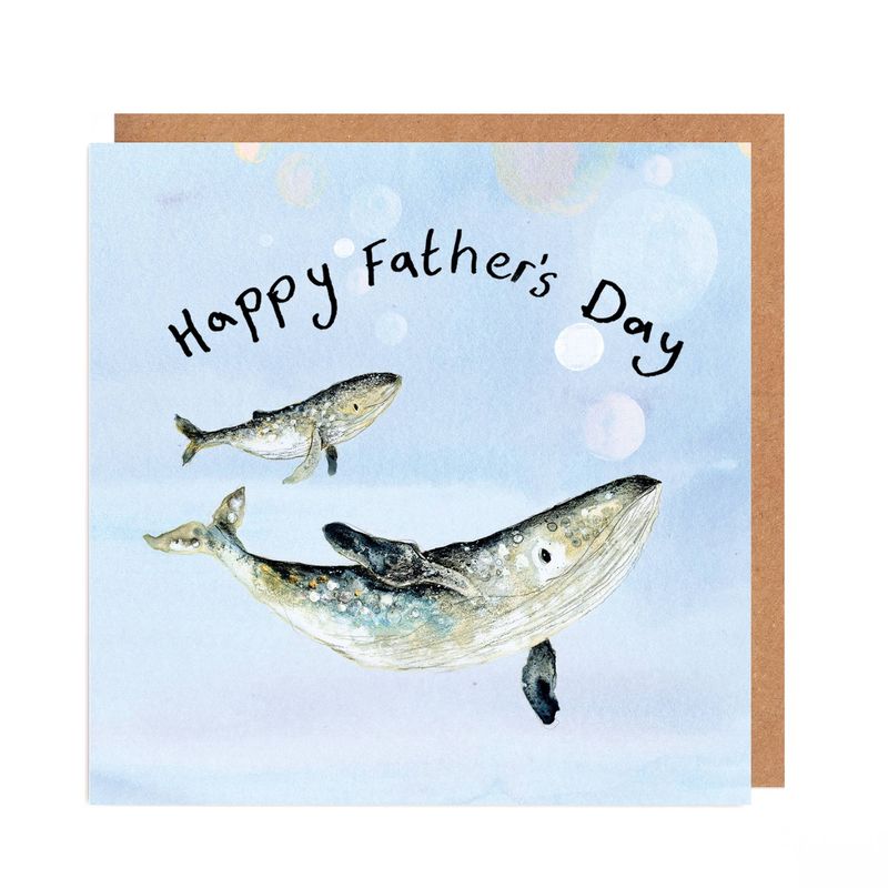 Whales Father's Day Card