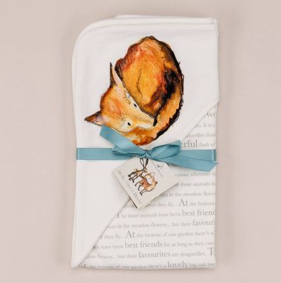 Baby Wrap Blanket - with fox and story