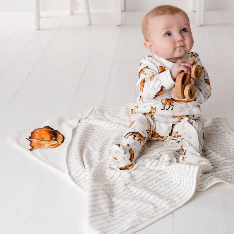Baby Wrap Blanket - with fox and story