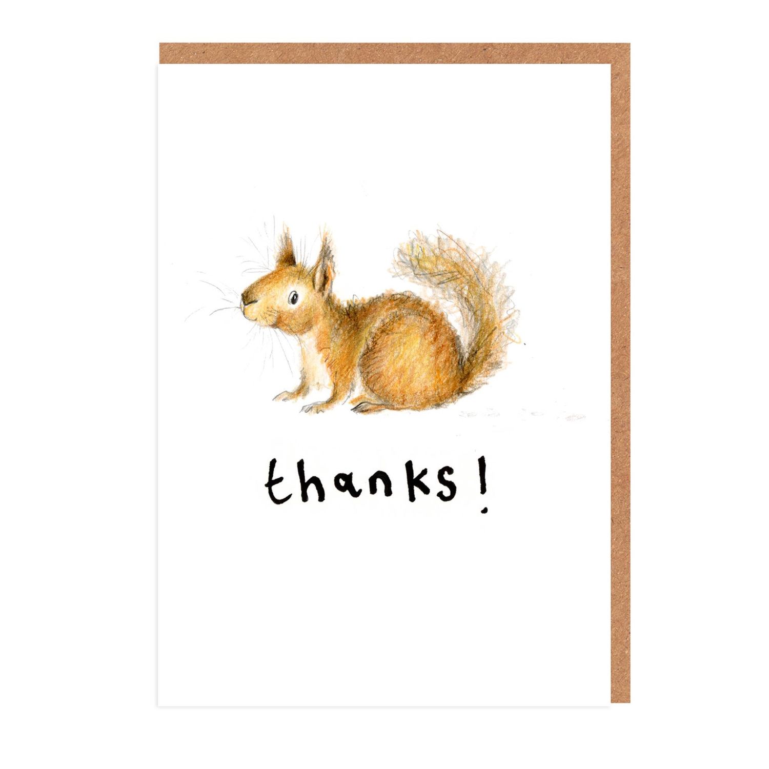 Squirrel - Thanks Mini Card