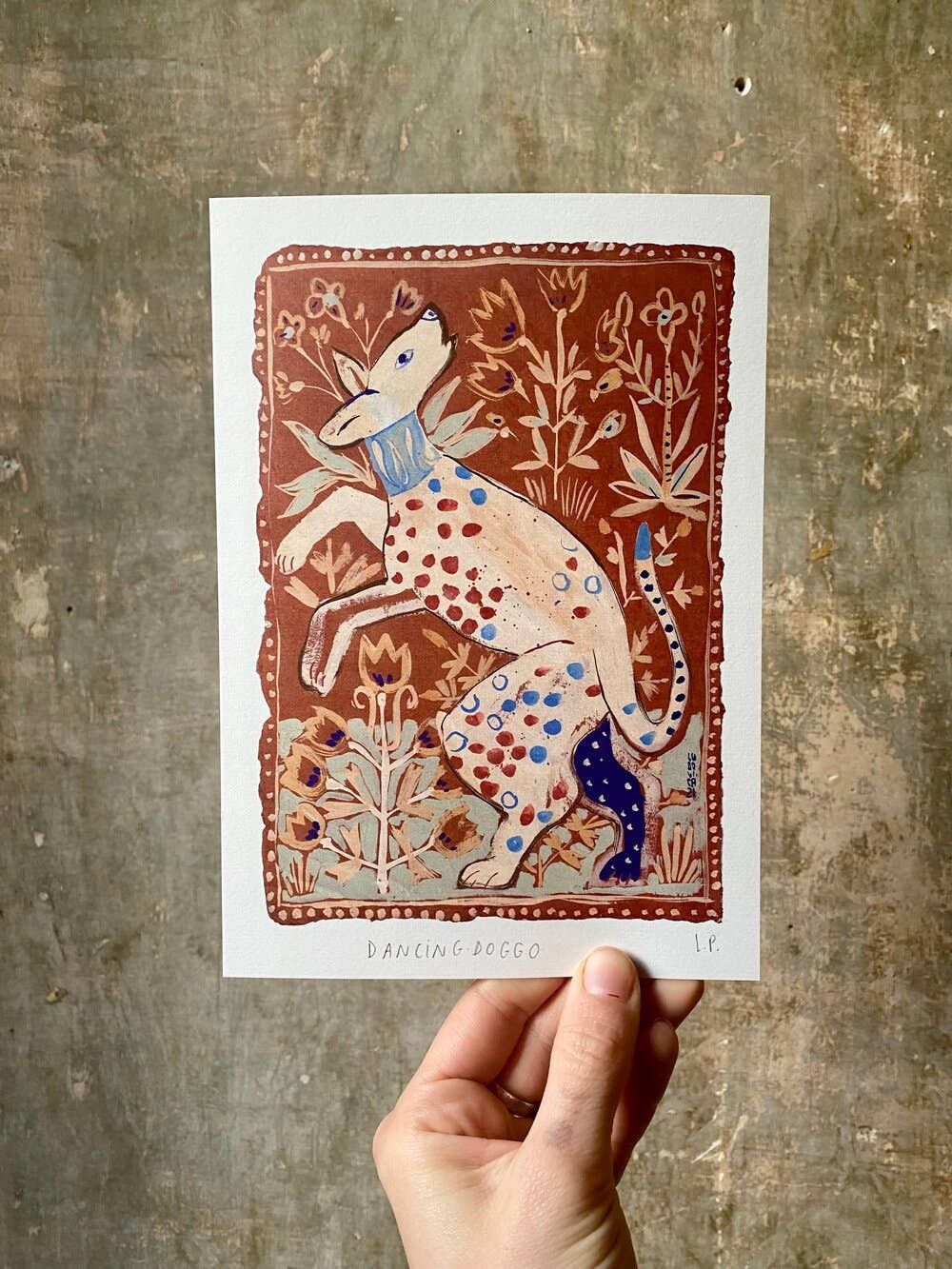 Dancing Doggo A5 Print