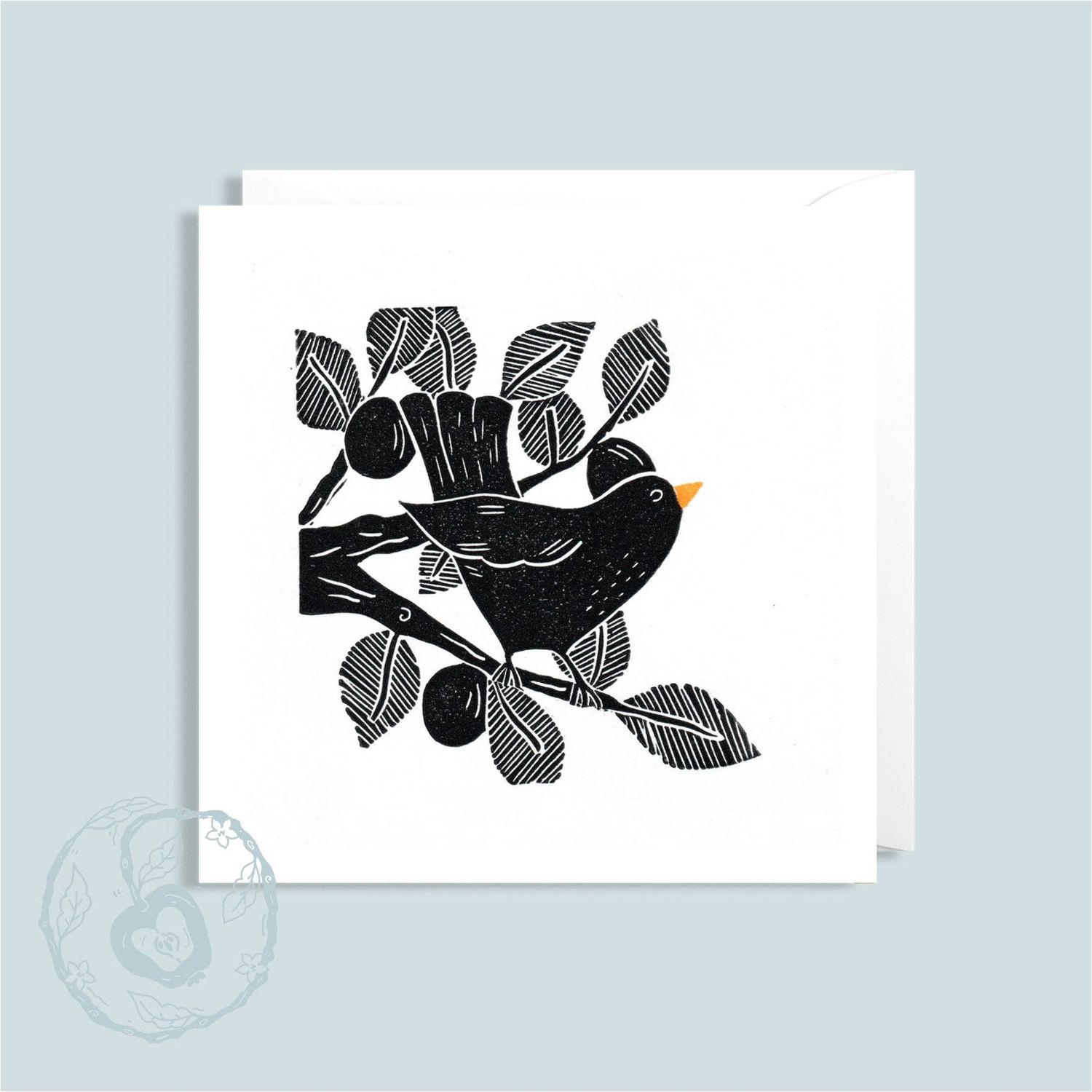 Blackbird - Greetings Card | blank