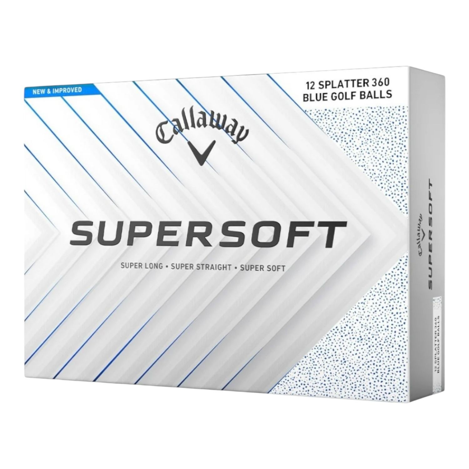 Callaway Supersoft Blue Splatter 2025 Dozen Golf Balls