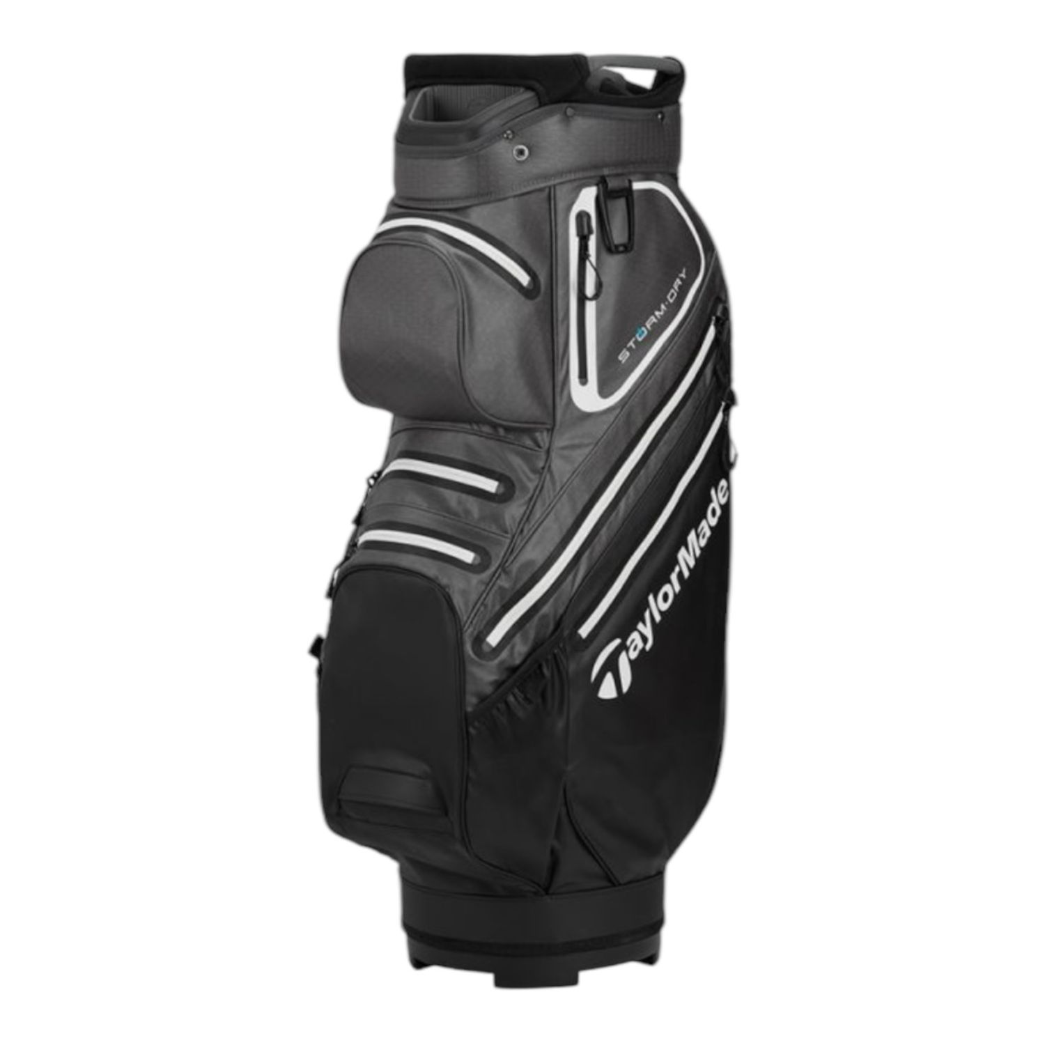 TaylorMade Storm Dry Waterproof Cart Bag Black/Grey/White
