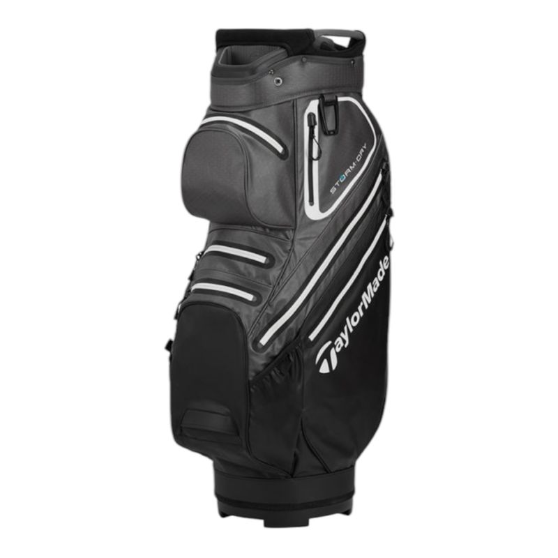 TaylorMade Storm Dry Waterproof Cart Bag Black/Grey/White
