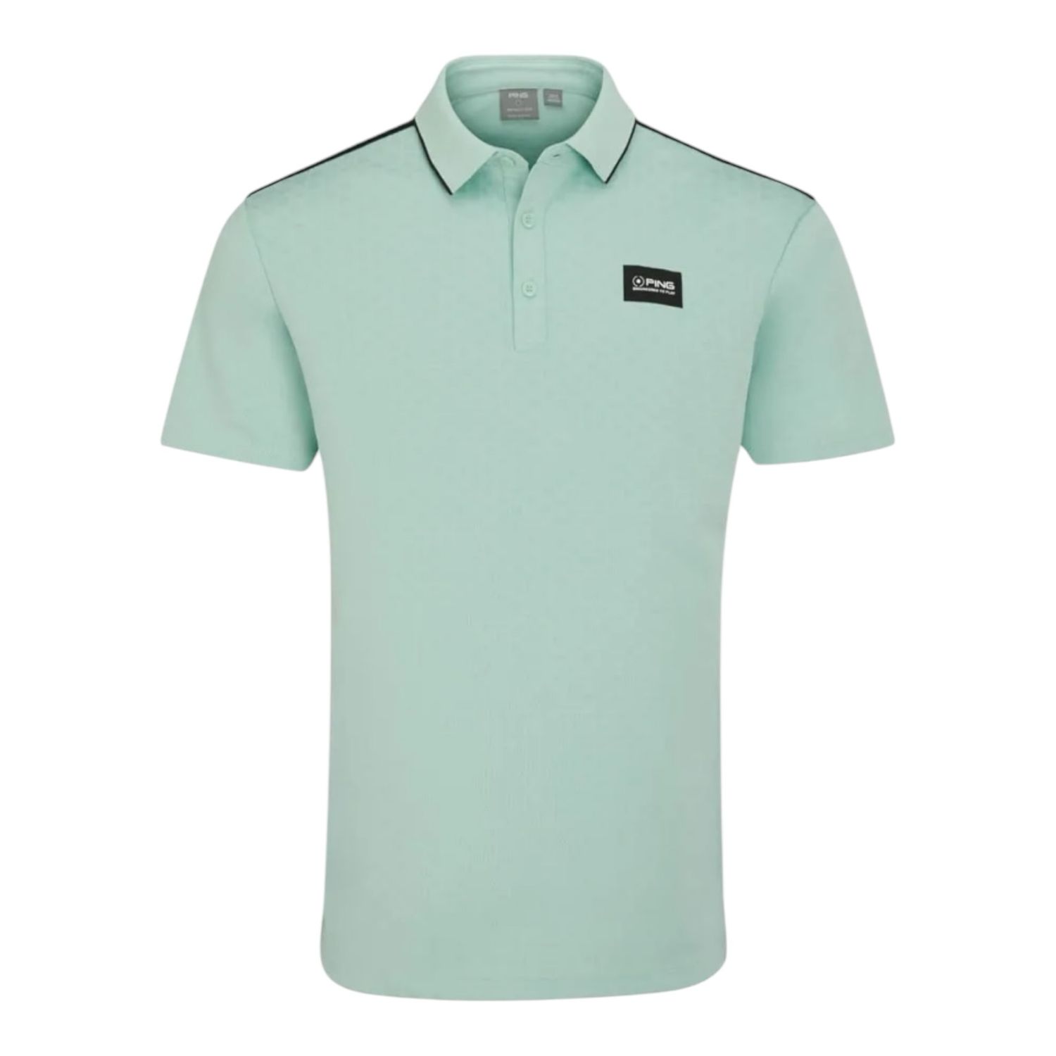 PING Corby Mens Polo Shirt, Colour: Misty Green, Size: S