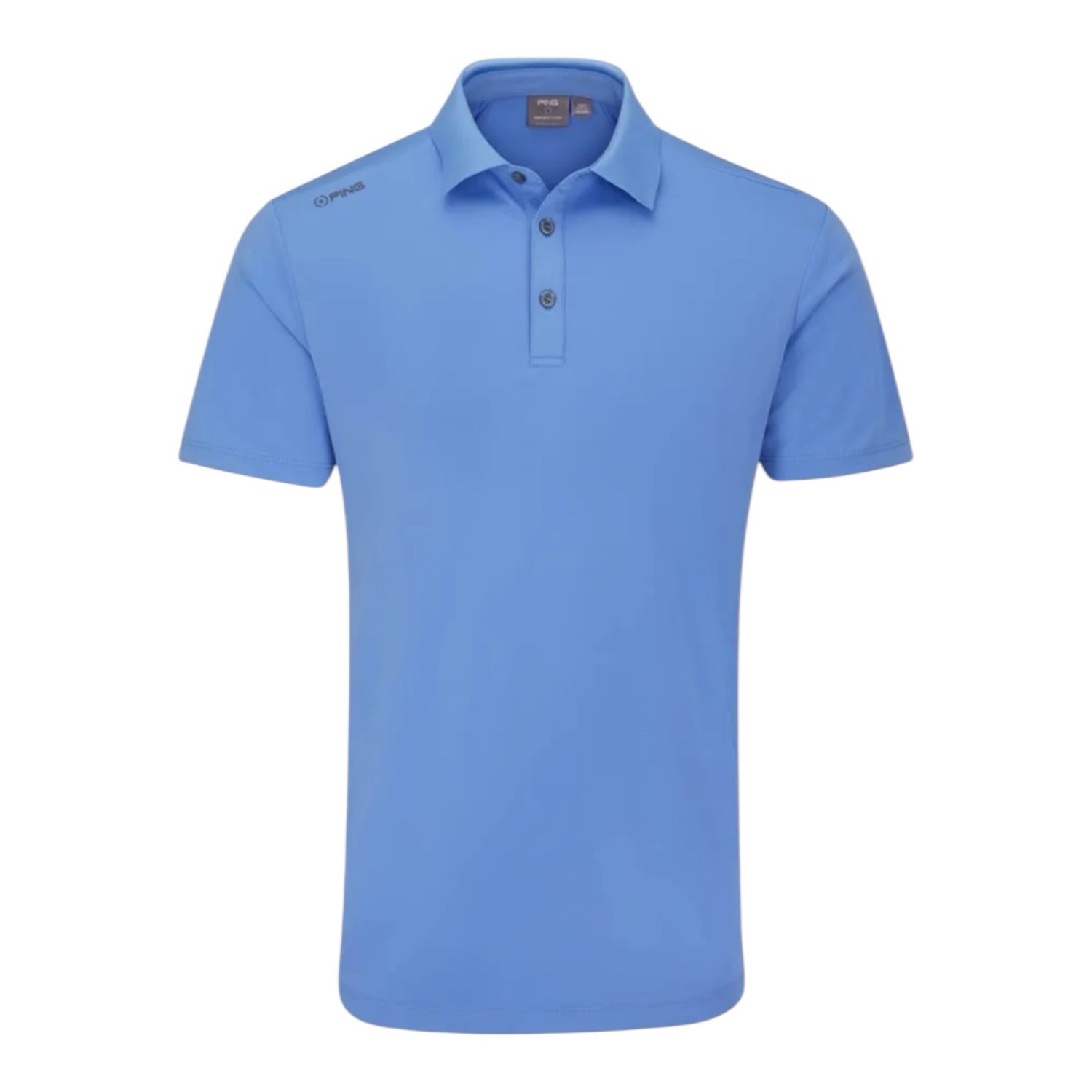 PING Lindum Mens Polo Shirt, Size: Medium, Colour: Cornflower Blue