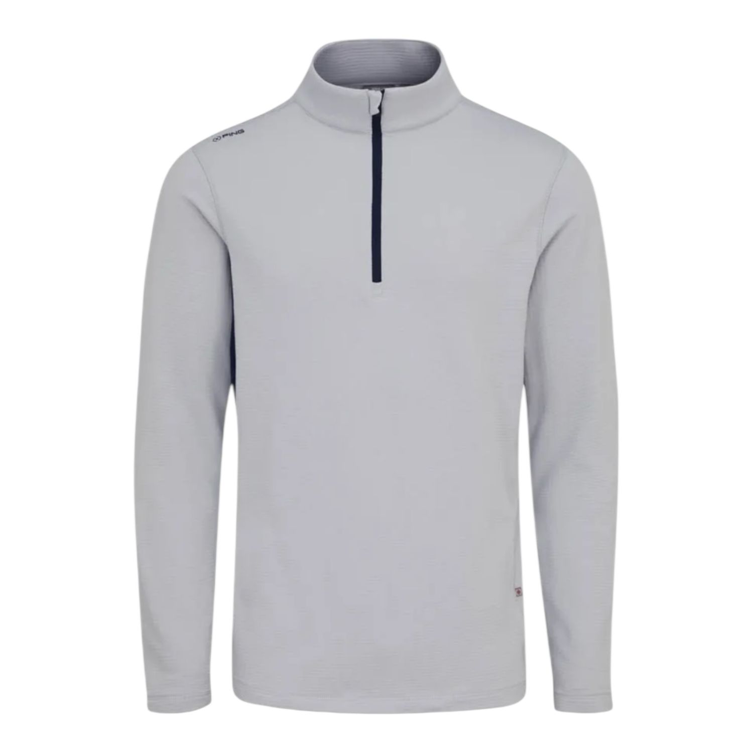 Ping Rhodri Half Zip Golf Fleece, Size: Small, Colour: Silver / Navy