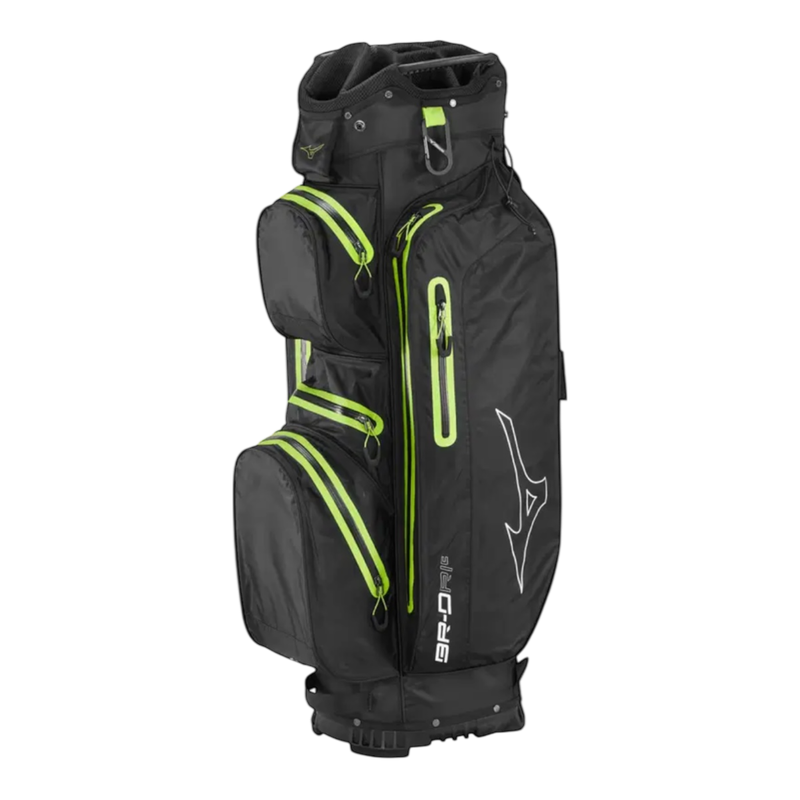 Mizuno BR-DRI Waterproof Cart Bag - Black/Green -