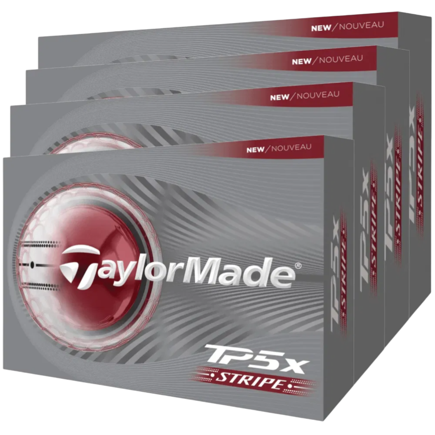 TaylorMade TP5x Stripe 2026 4 For 3 Golf Balls