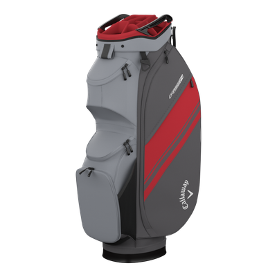 Callaway Chase 14 Cart Bag Black Graphite/Fire Red