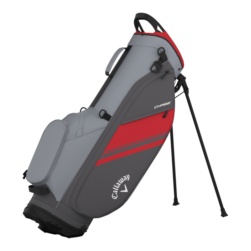 Callaway Chase Stand Bag Steel/Graphite/Fire Red
