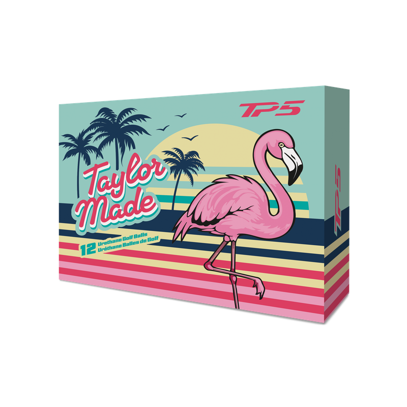 TaylorMade TP5 Pix Flamingo Dozen Golf Balls
