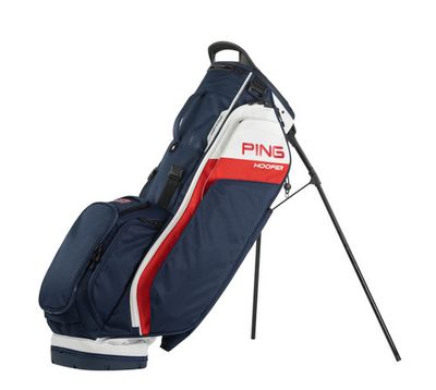 Ping Hoofer Stand Bag - Navy/White/Red