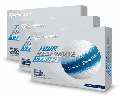 TaylorMade Tour Response Stripe Blue Triple Dozen Pack