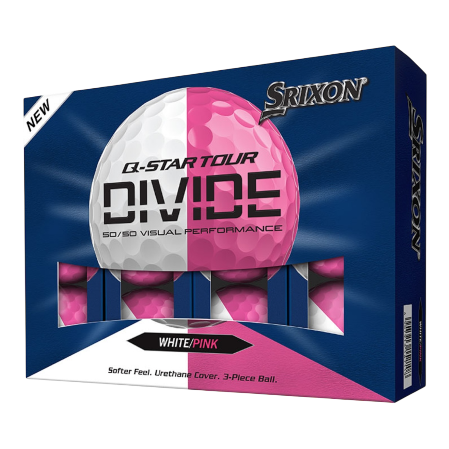 Srixon Q Star Tour Divide White/Pink Dozen 2026