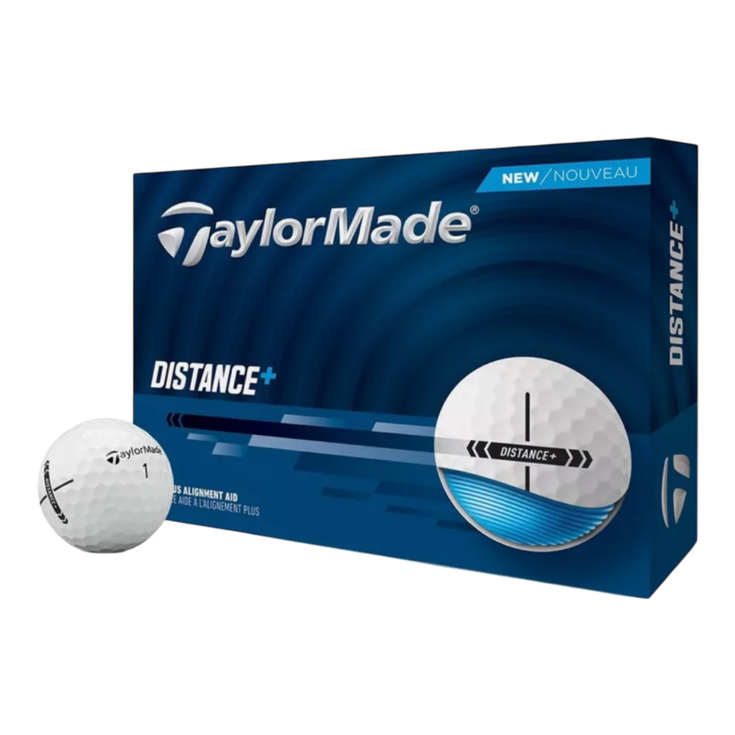 TaylorMade Distance + Dozen Golf Balls White