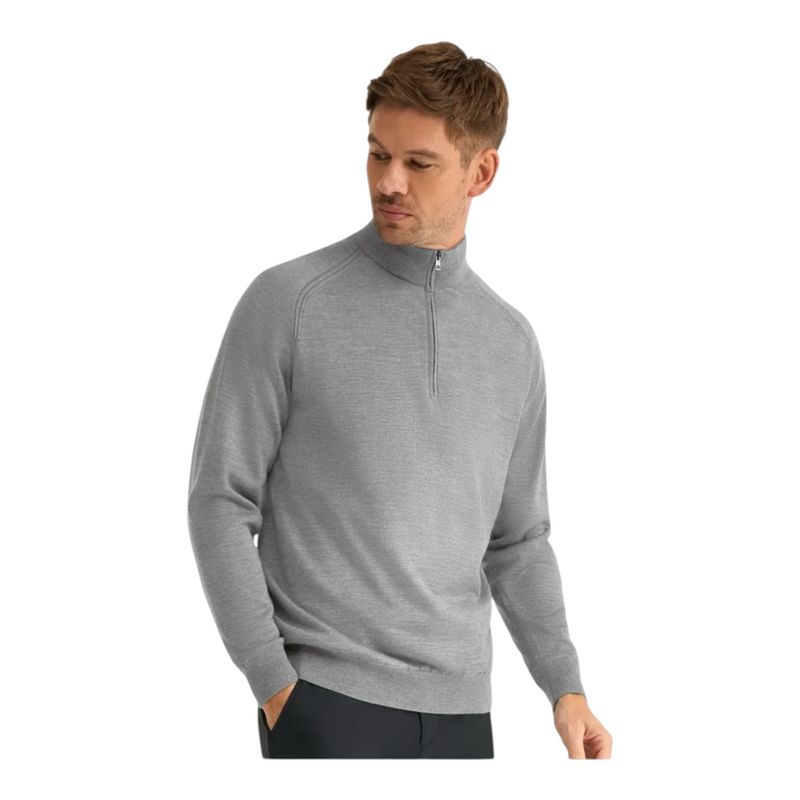 Ping Hugh Men's Lined Quarter Zip Sweater