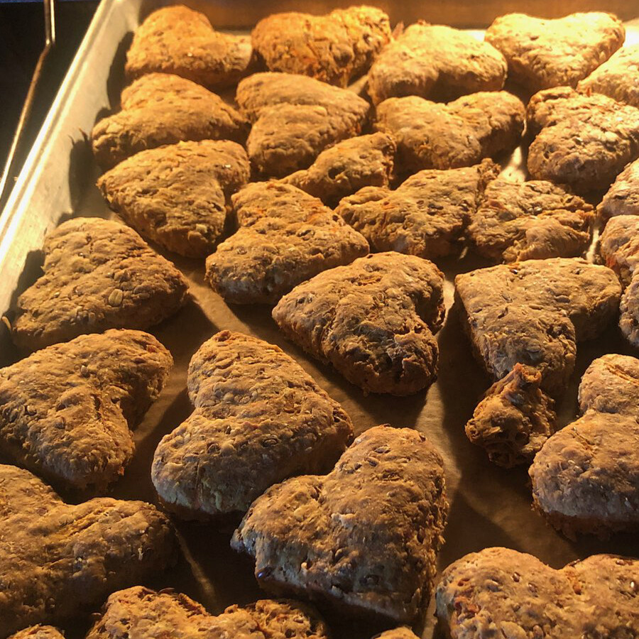 Peanut Butter Falcon Dog Biscuits