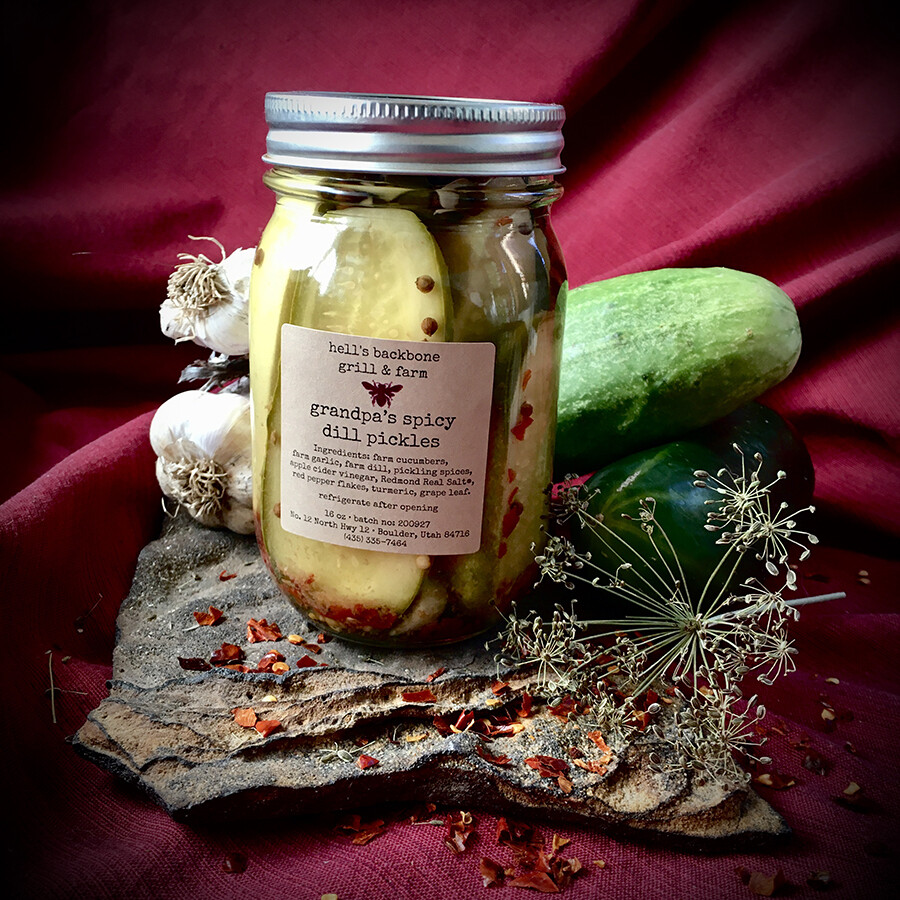Hell&#39;s Own Farmy Pickles 16oz