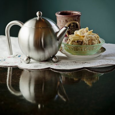 Brushed Metal Teapot