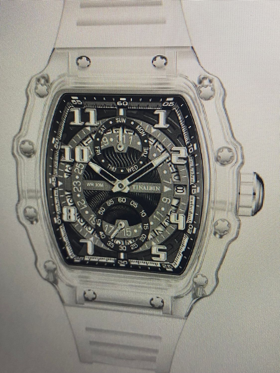 Shoous Men&#39;s Wristwatch(White)