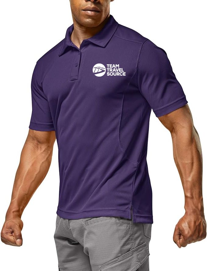 Men’s Polo - CQR Lightweight Dry Fit UPF 50+ Pique