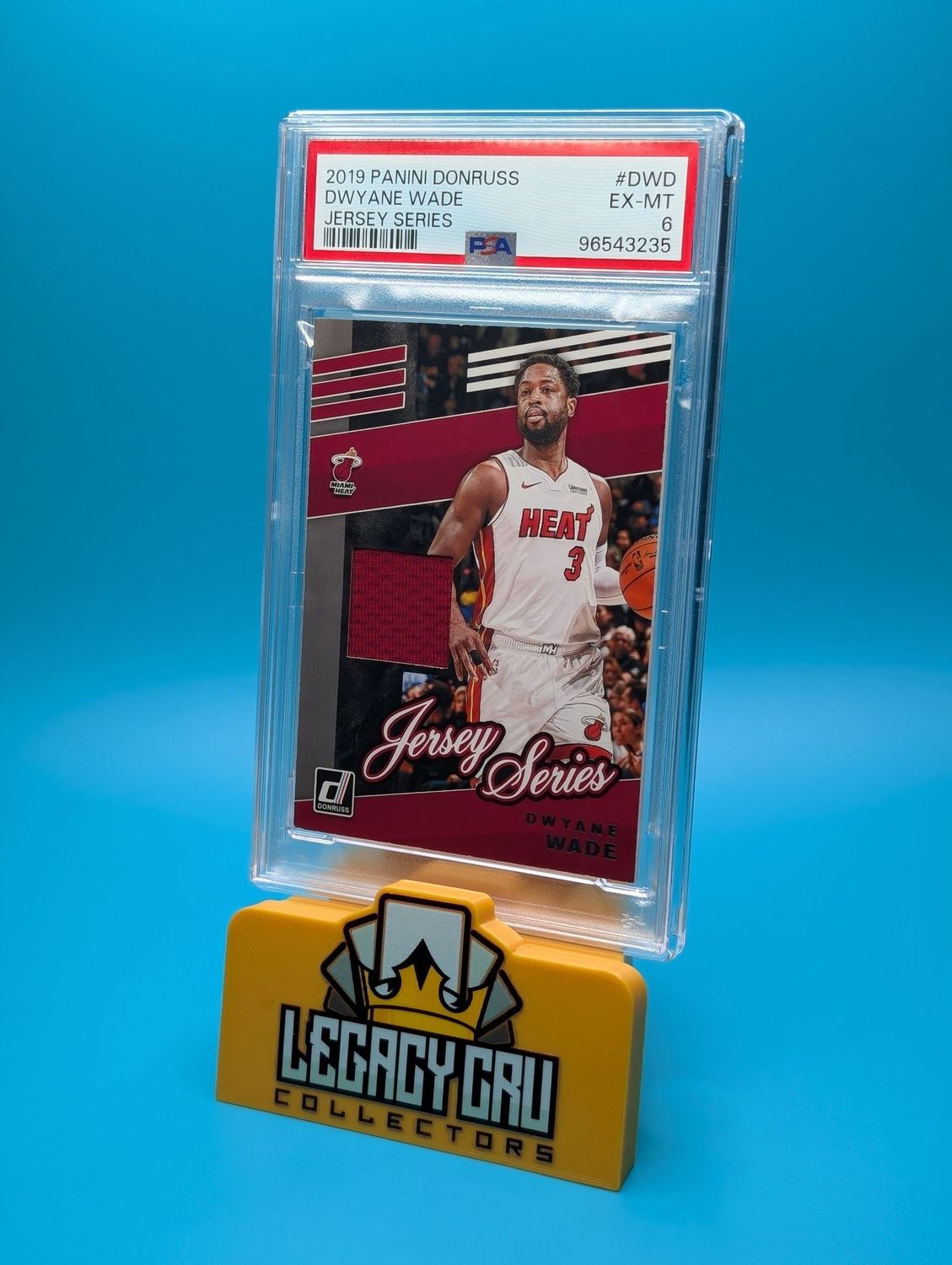 2019 Panini Donruss Dwyane Wade Jersey Series PSA 6