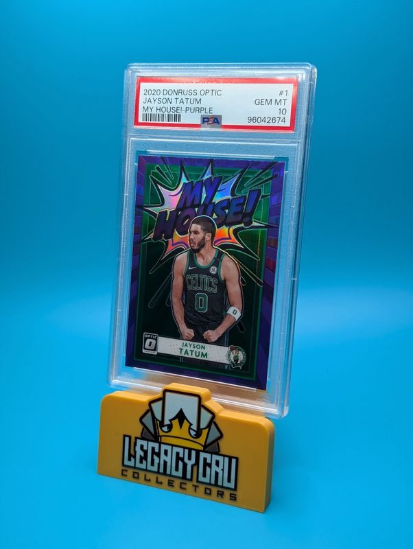 2020 Donruss Optic Jayson Tatum My House Purple PSA 10