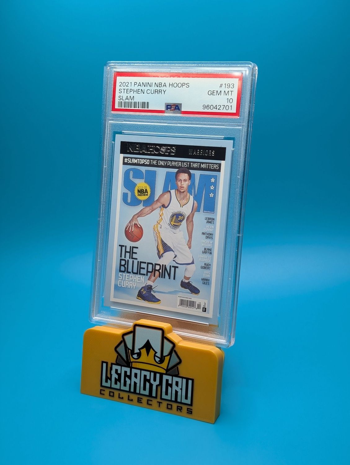 2021 Panini NBA Hoops Steph Curry Slam PSA  10