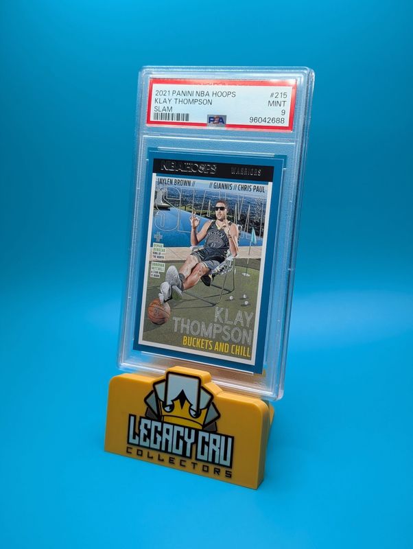 2021 Panini NBA Hoops Klay Thompson Slam PSA 9