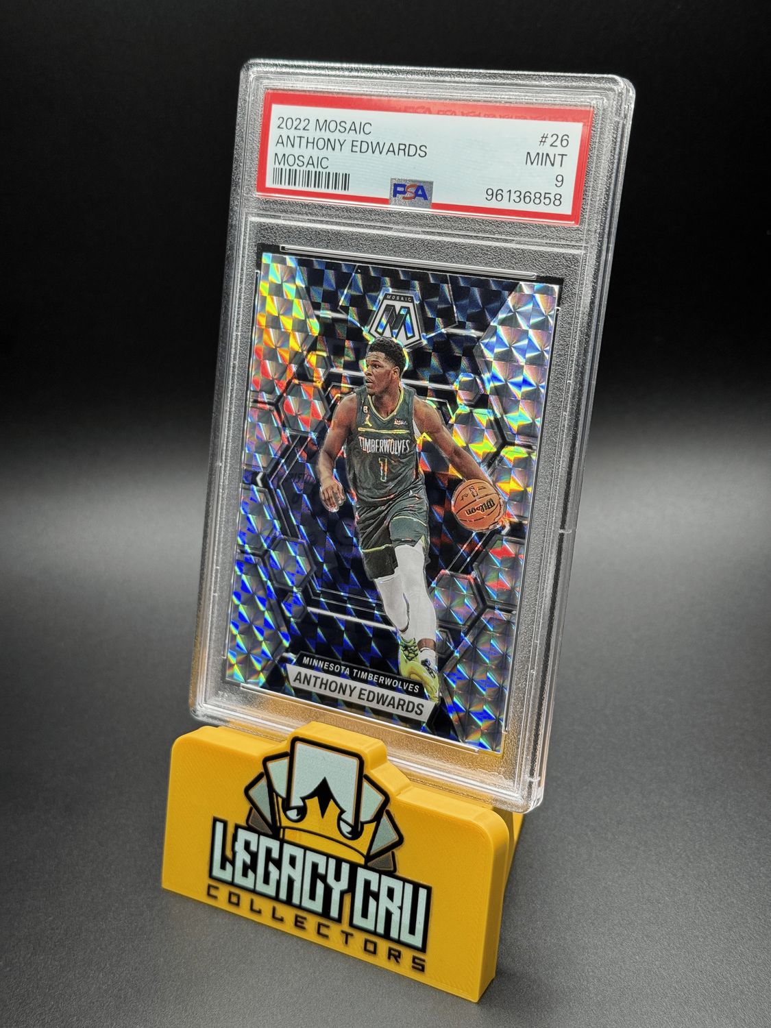 2022 Panini Mosaic #26 Anthony Edwards Mosaic