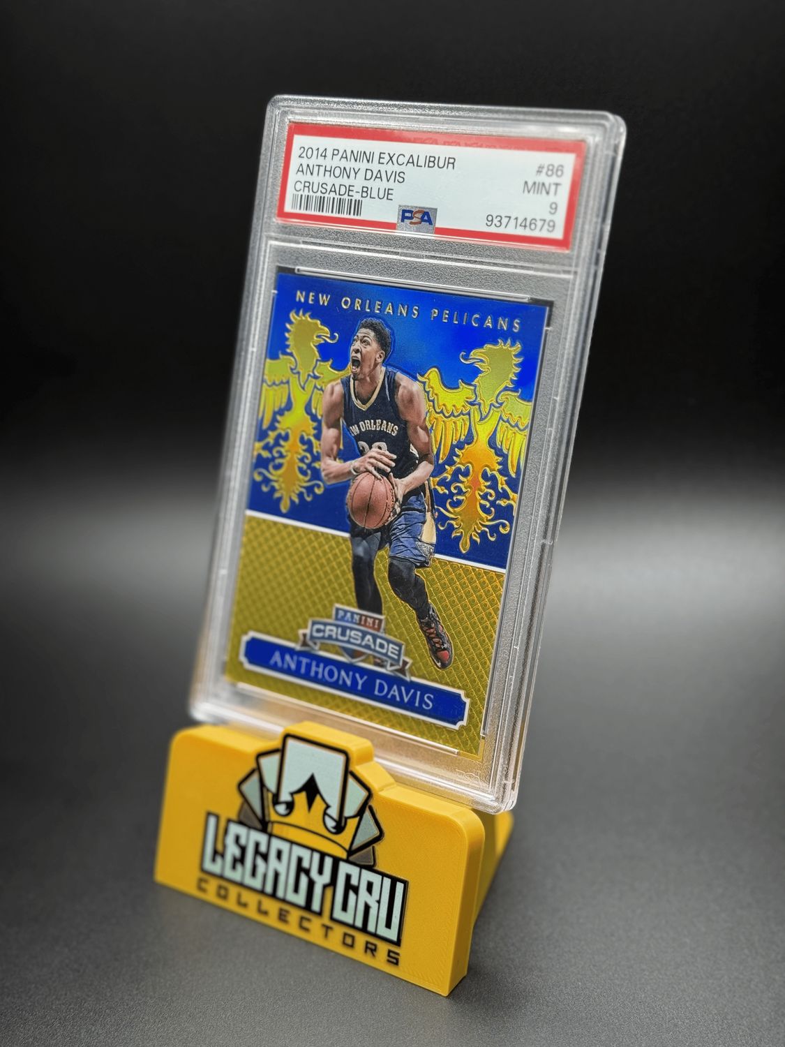 2014 Panini Excalibur Crusade #86 Anthony Davis Crusade-Blue [#/149]