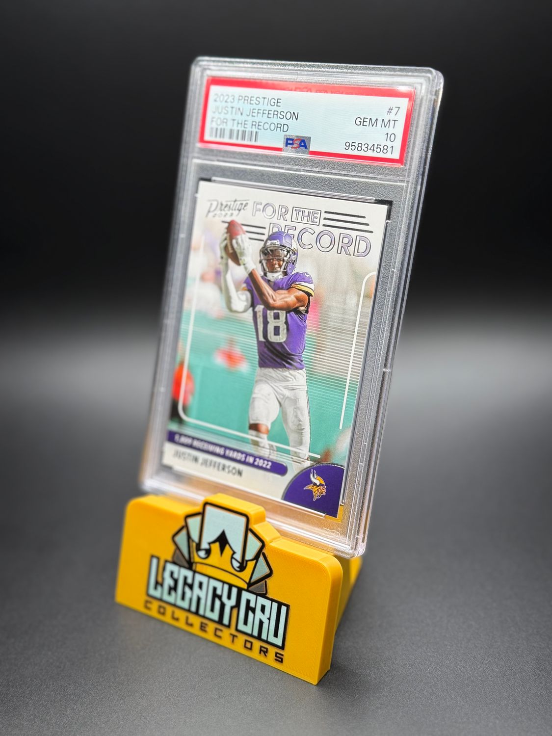 2023 Panini Prestige For the Record #7 Justin Jefferson