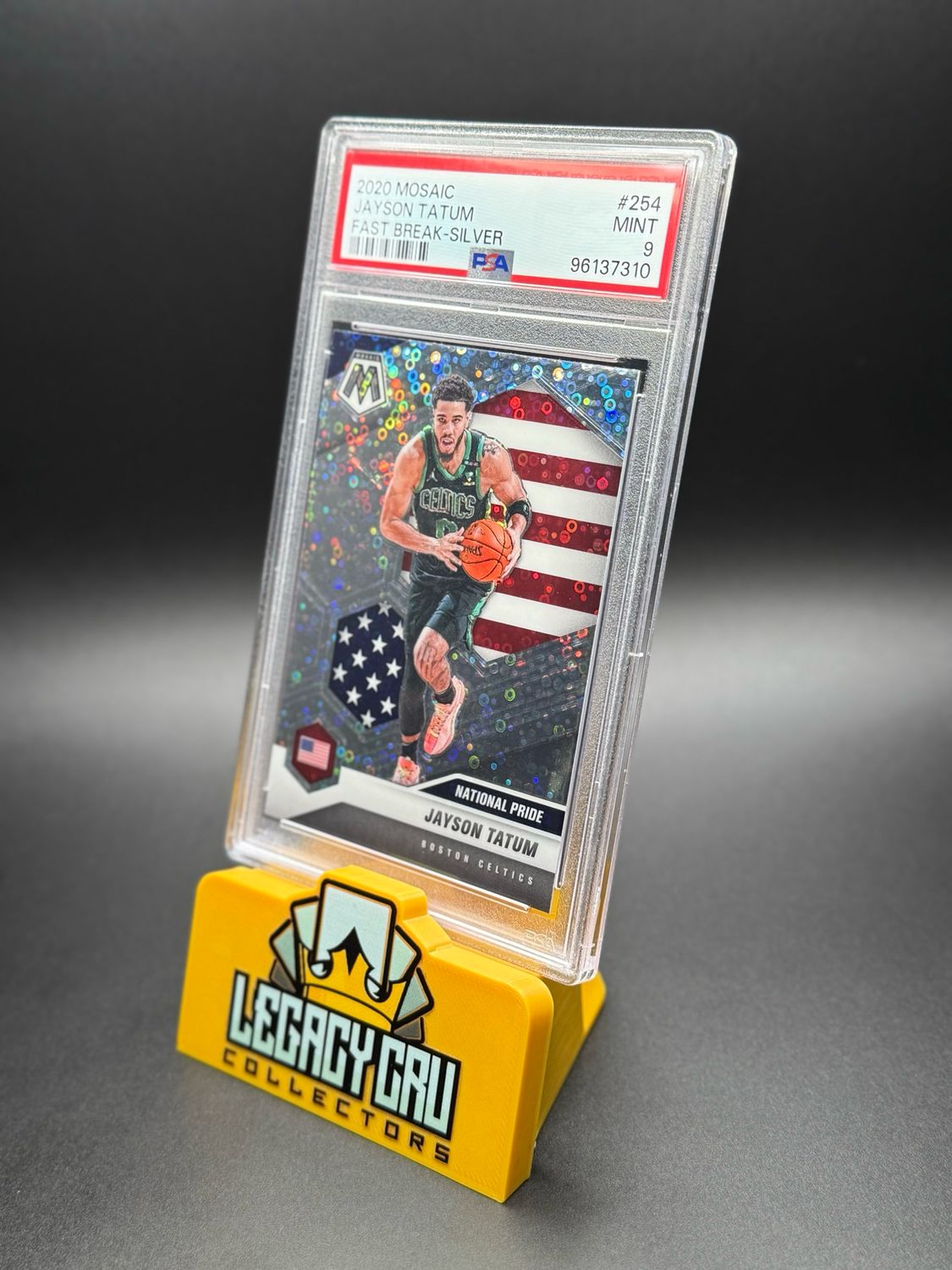 2020 Panini Mosaic #254 Jayson Tatum Fast Break-Silver Prizm