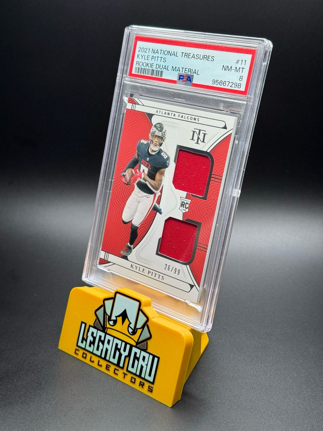 2021 Panini National Treasures Rookie Dual Materials #11 Kyle Pitts [#/99]