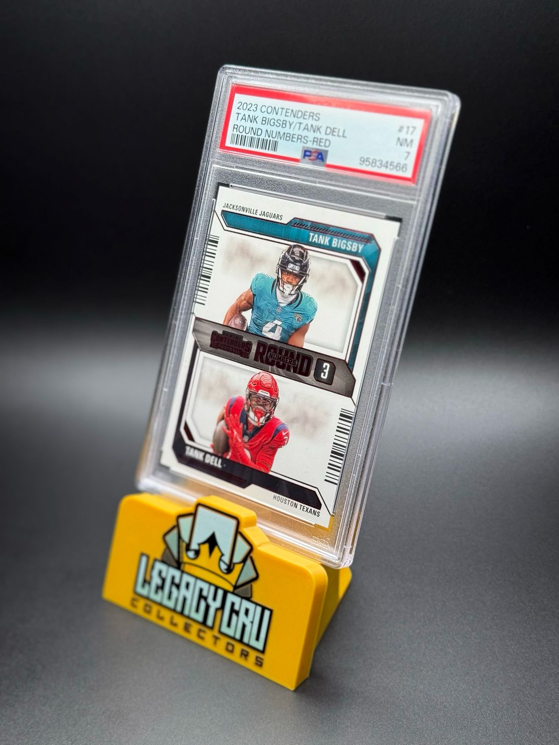 2023 Panini Contenders Round Numbers #17 Tank Bigsby / Tank Dell Round Numbers-Red