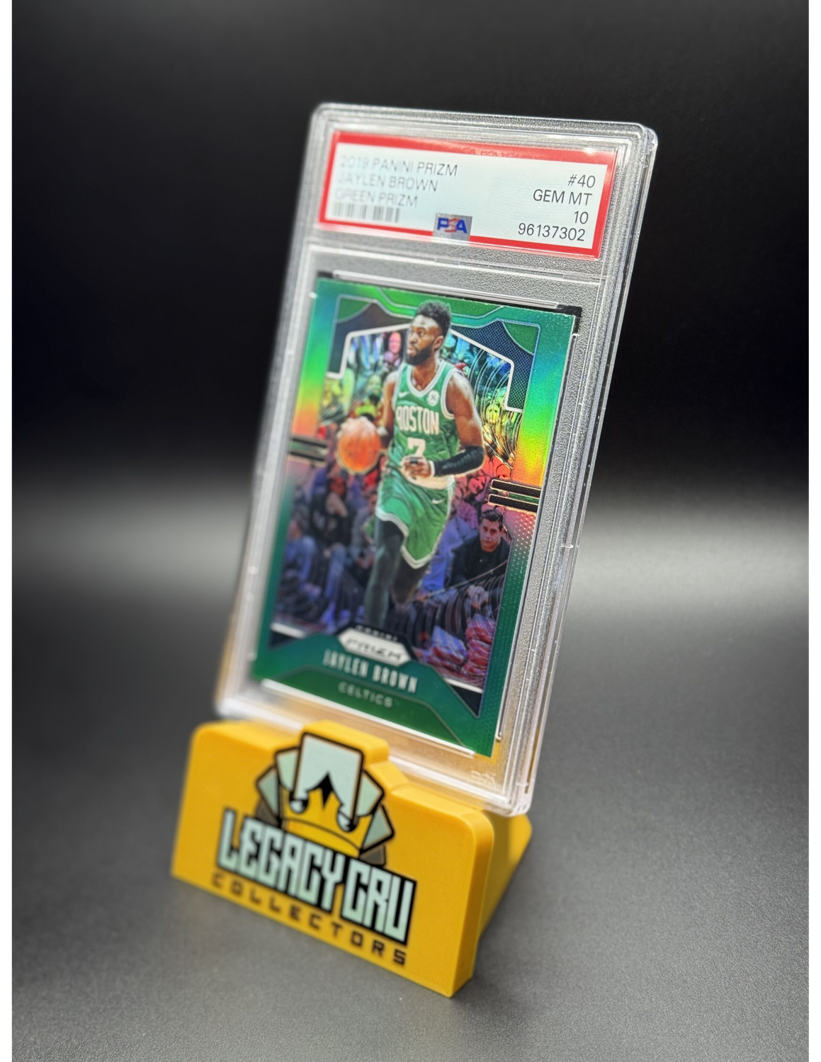 2019 Panini Prizm #40 Jaylen Brown Green Prizm