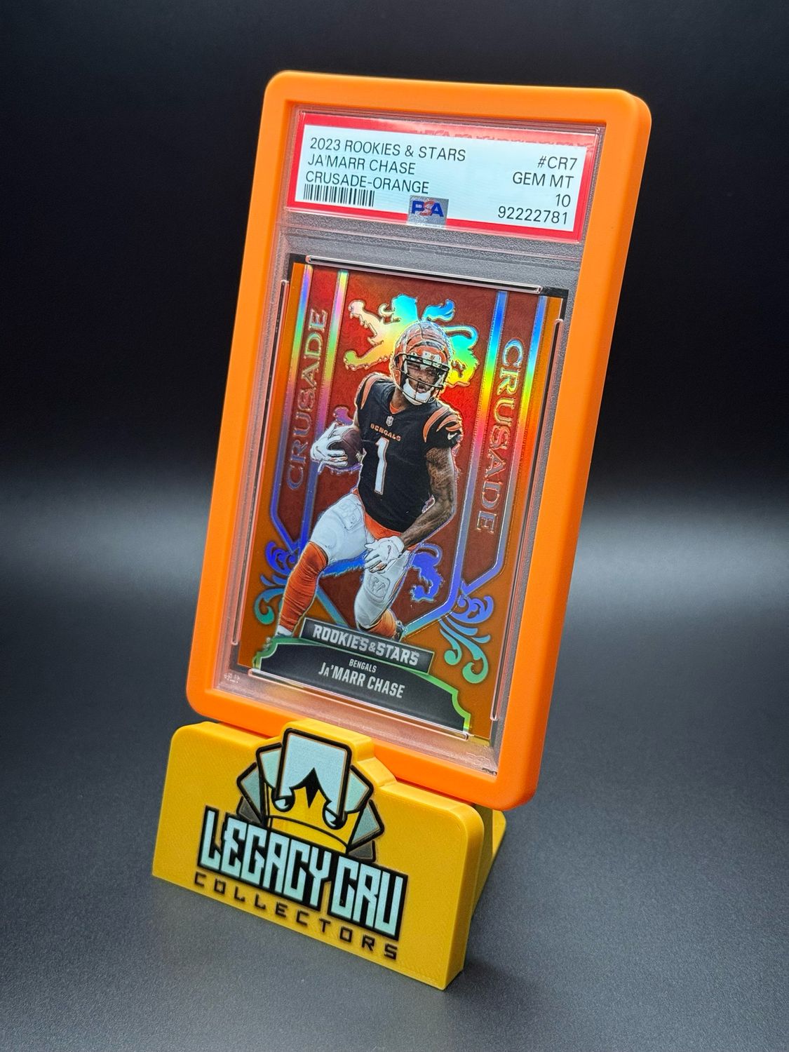 2023 Panini Rookies & Stars Crusade #CR7 Ja'Marr Chase Crusade-Orange [#/25]